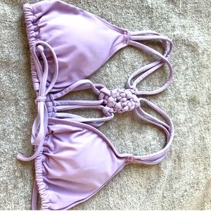 L*space Light Purple Lilac Bikini Top